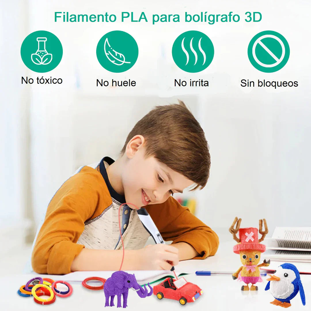 Bolígrafo 3D Inteligente con Pantalla LED: Creá Figuras Tridimensionales